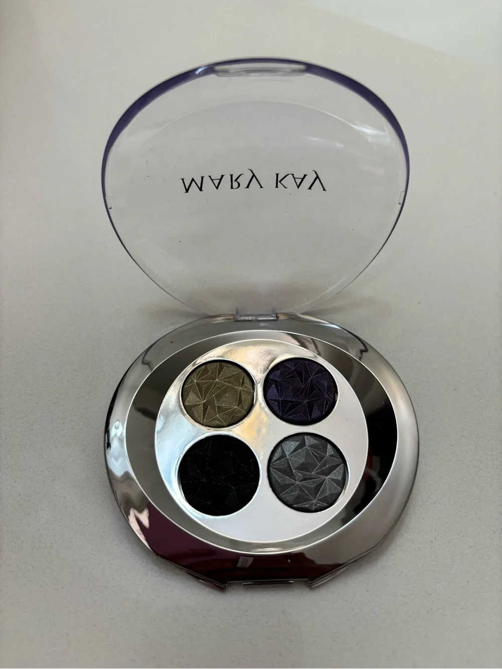 NEW Mary Kay Pure Dimensions Eye Palette in Bold - Black, Charcoal, Gold, Purple